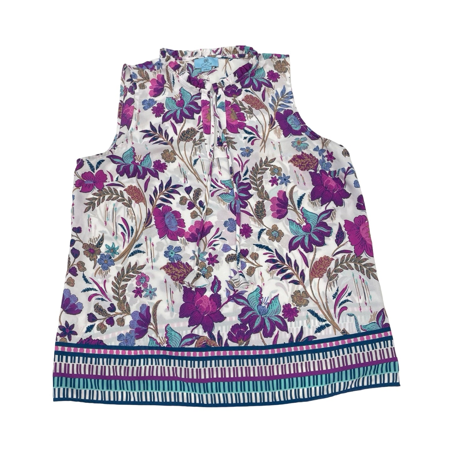 Top Sleeveless By Cece In Multi, Size:L