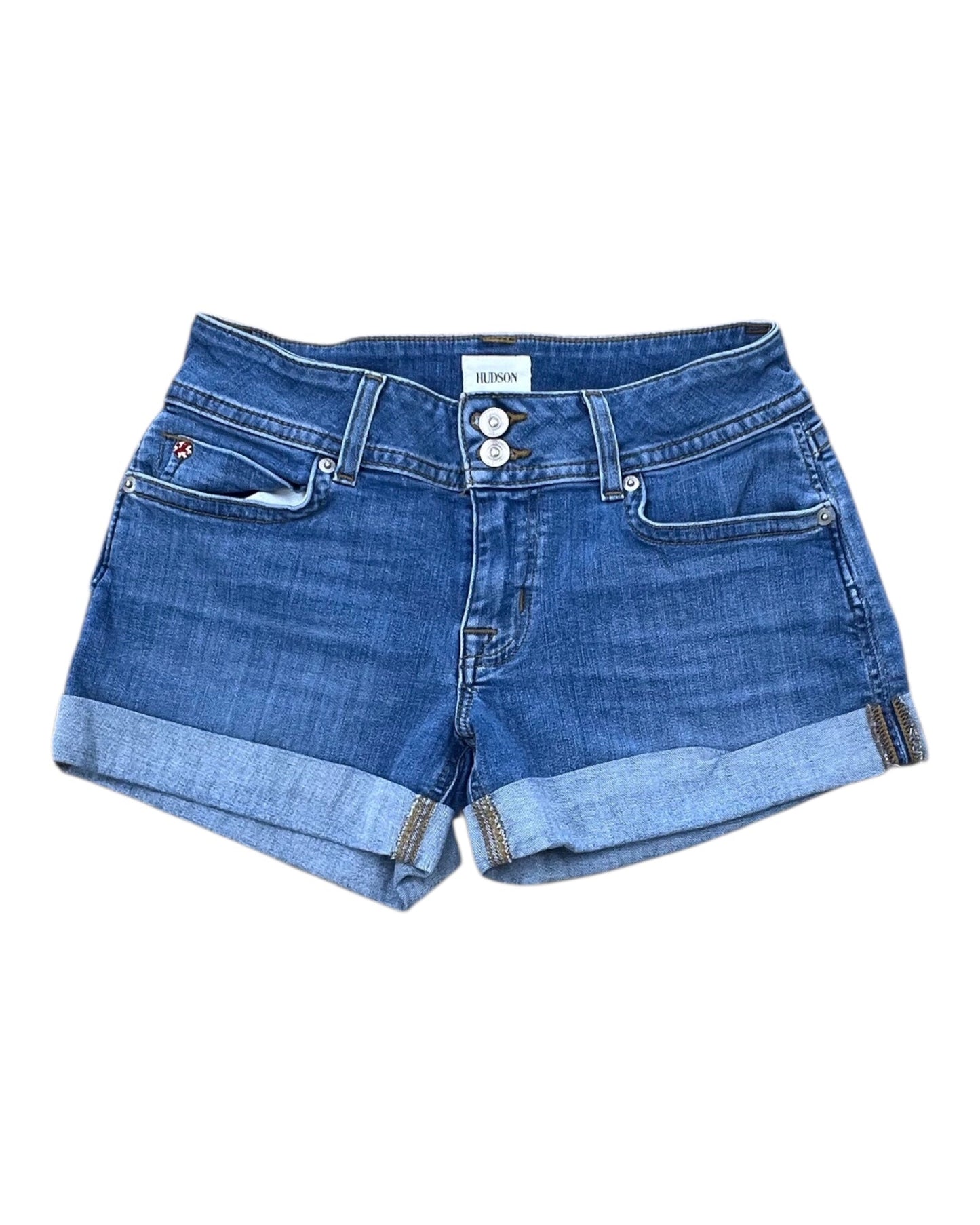 Shorts By Hudson In Blue Denim, Size:4