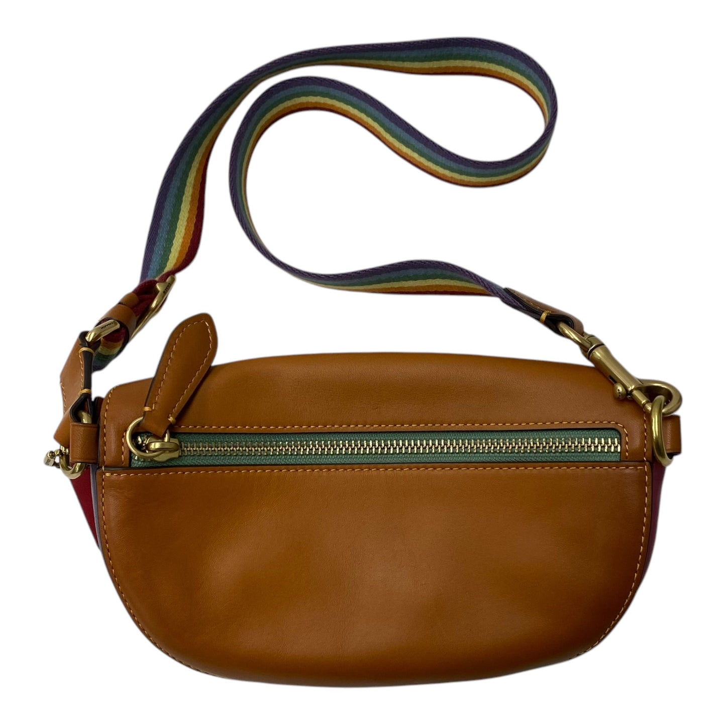 Belt Bag Designer By Coach In Rainbow Print, Size:Small