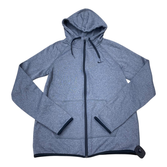 Athletic Sweatshirt Hoodie By Nike In Grey, Size:S