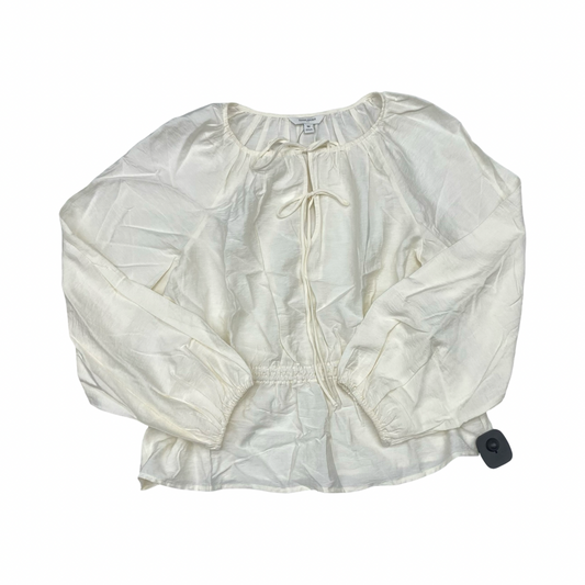 Top Ls By Loft In Cream, Size:M