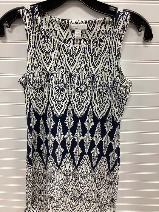 Dress Casual Short By Charter Club In Blue & White, Size:Sp