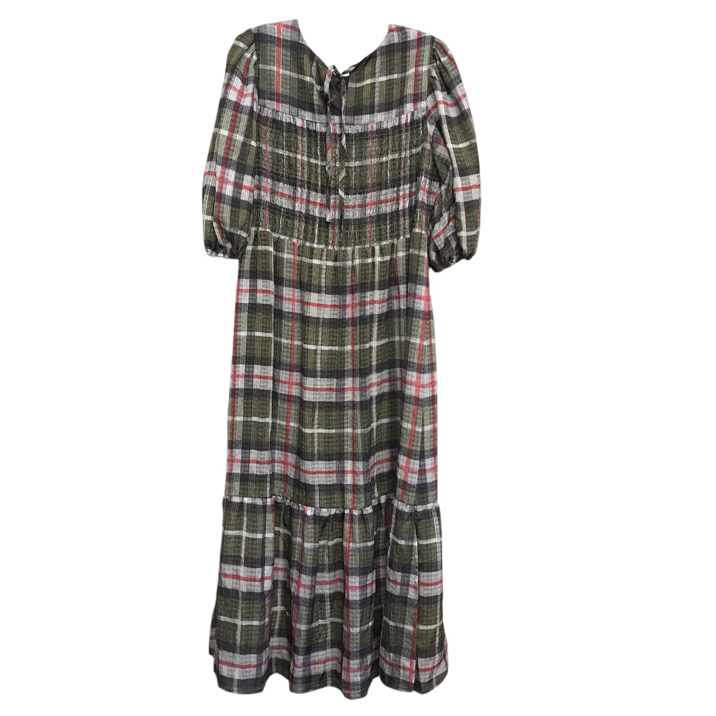 Dress Designer By All Saints In Plaid Pattern, Size:M