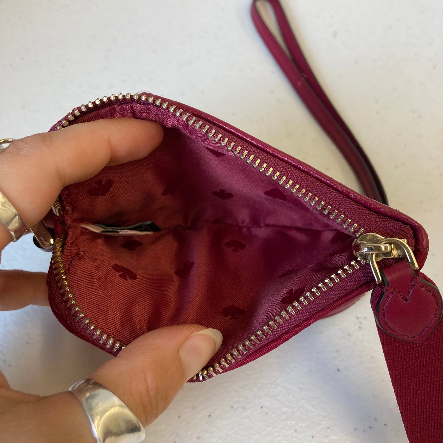 Wallet Designer By Kate Spade In Maroon, Size:Small