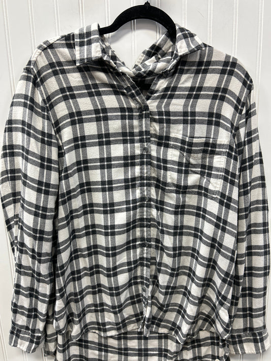 Top Ls By American Eagle In Black & White, Size:Xl