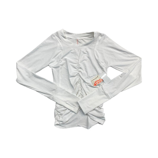 Athletic Top Ls Collar By Free People In White, Size:S