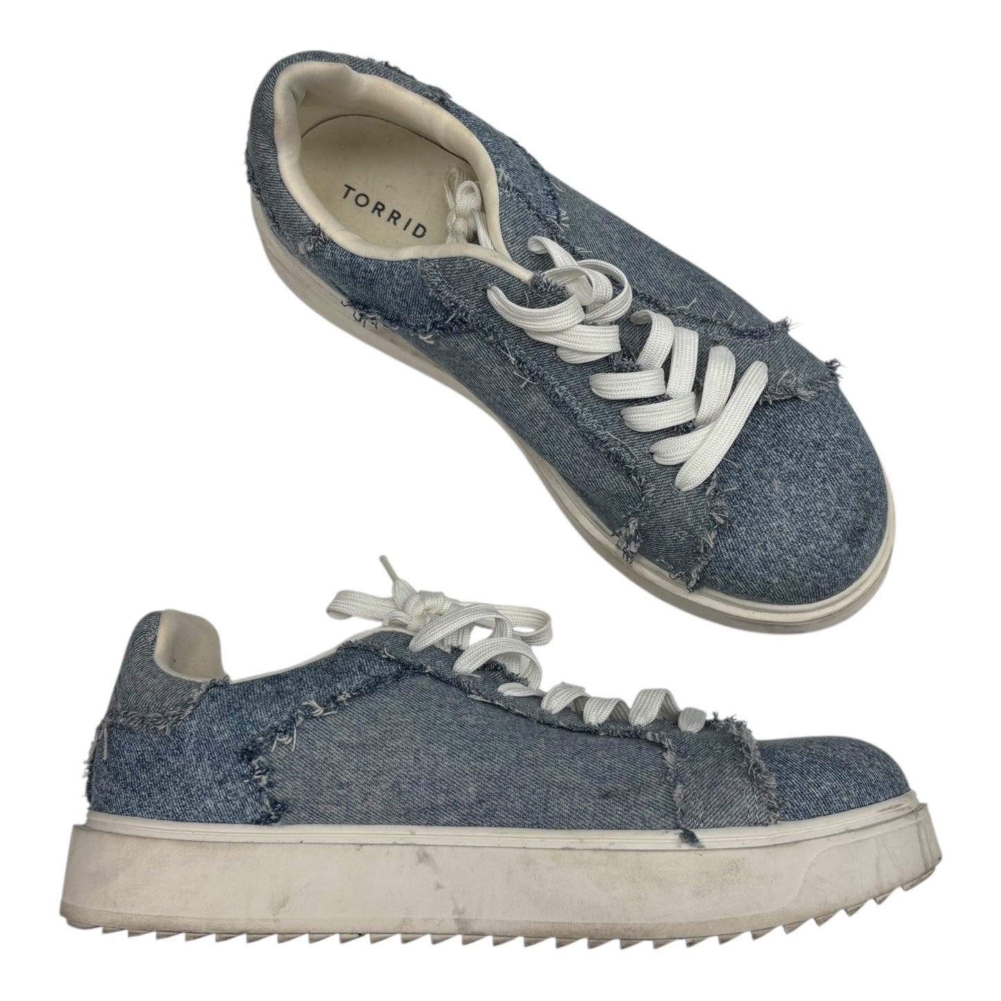 Shoes Sneakers Platform By Torrid In Blue, Size:12
