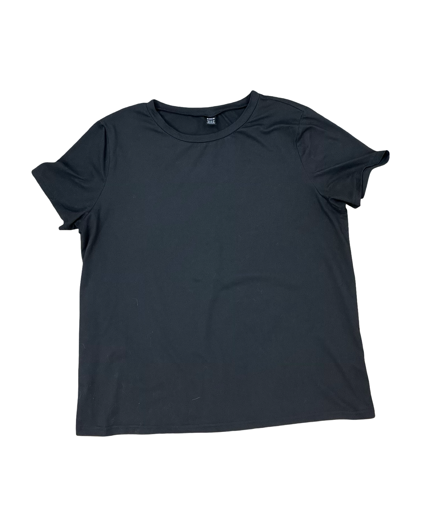 Top Ss Basic By Shein In Black, Size:Xl