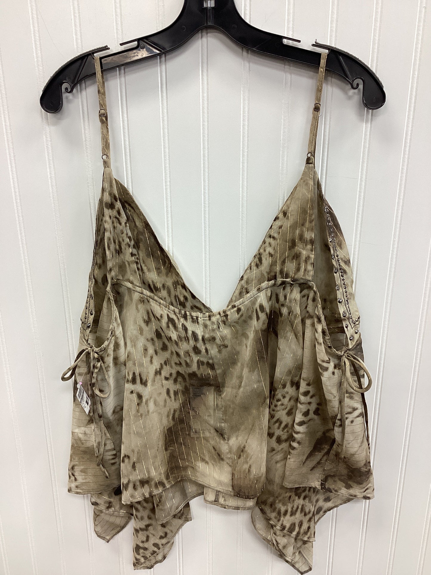 Top Sleeveless By Urban Outfitters In Animal Print, Size:Xl