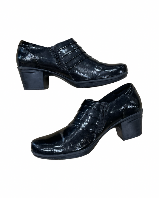 Shoes Heels Block By Clarks In Black, Size:10