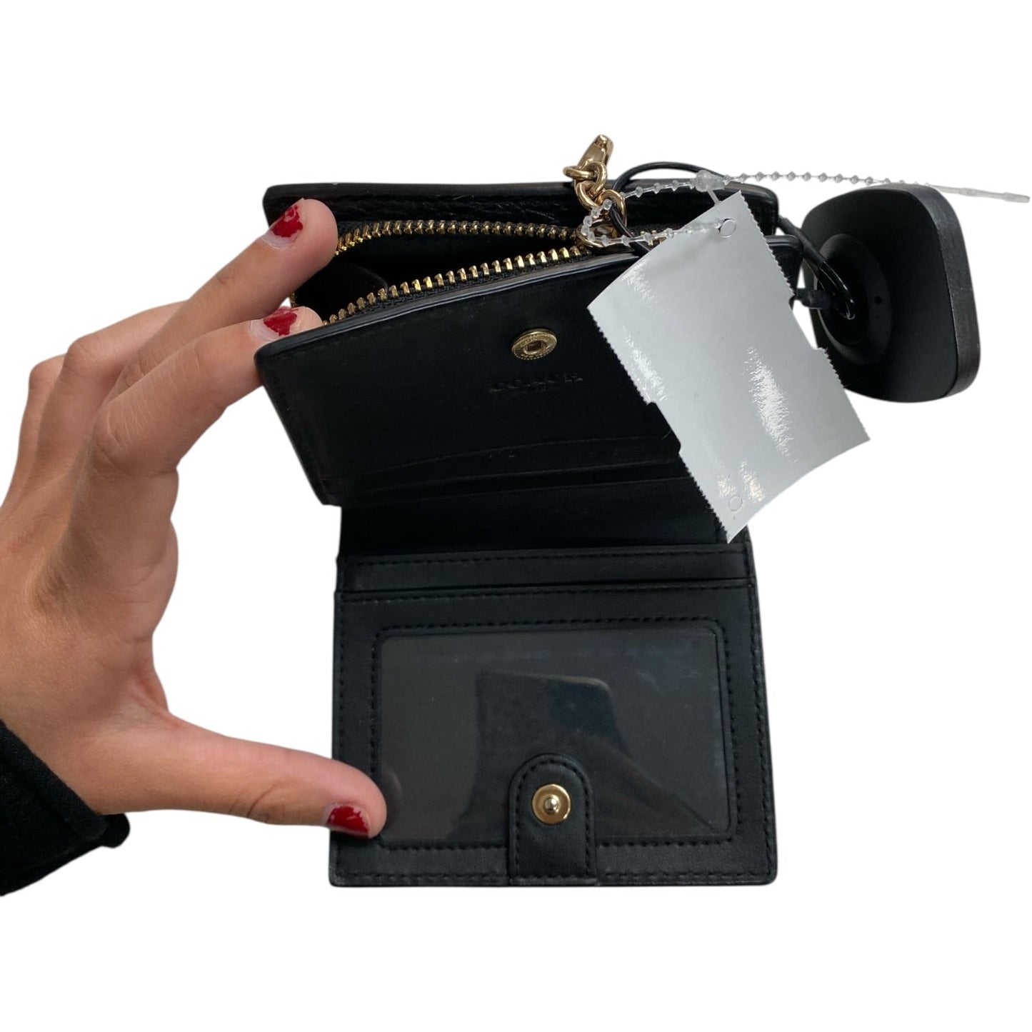 Wallet Designer By Coach In Black, Size:Small