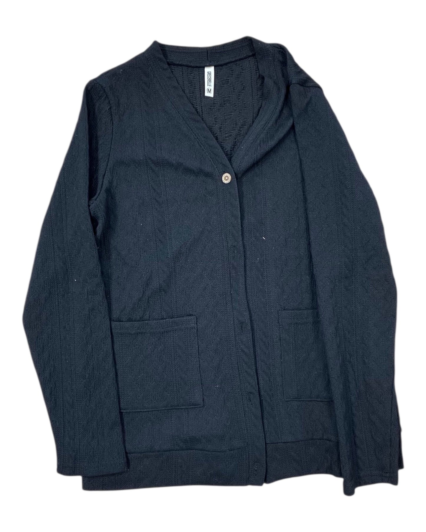 Cardigan By Clothes Mentor In Black, Size:M