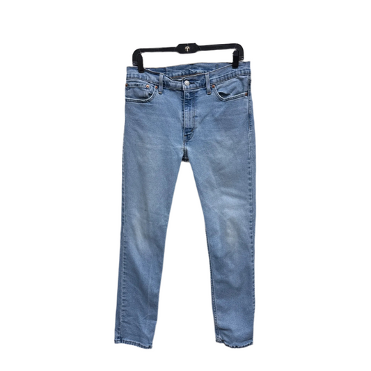 Jeans Straight By Levis In Blue Denim, Size: 16