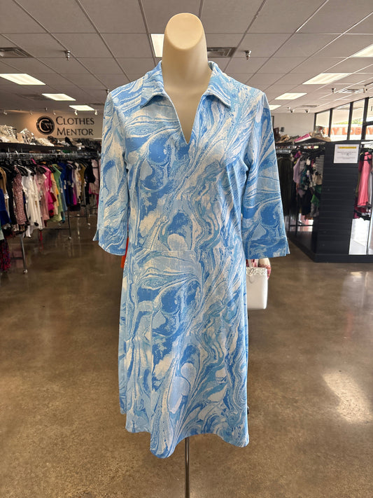Dress Casual Short By J Mclaughlin In Blue & White, Size:S