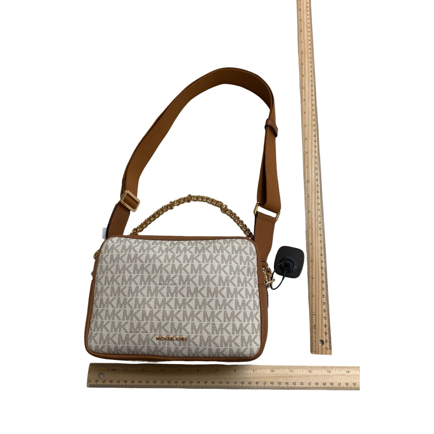 Handbag Designer By Michael Kors In Brown, Size:Small