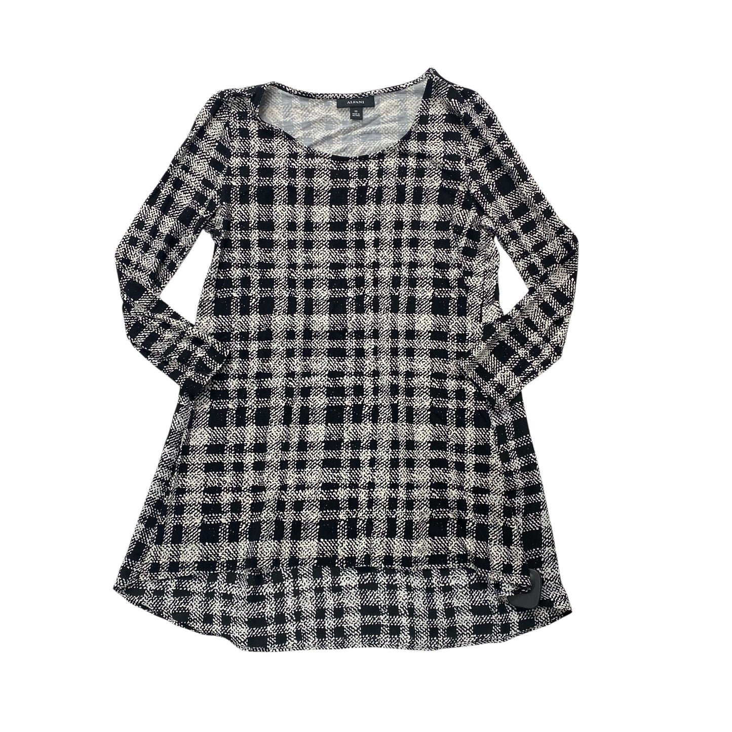 Top Ls By Alfani In Black & White, Size:Xs
