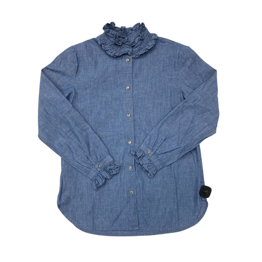Top Ls By J. Crew In Blue, Size:4