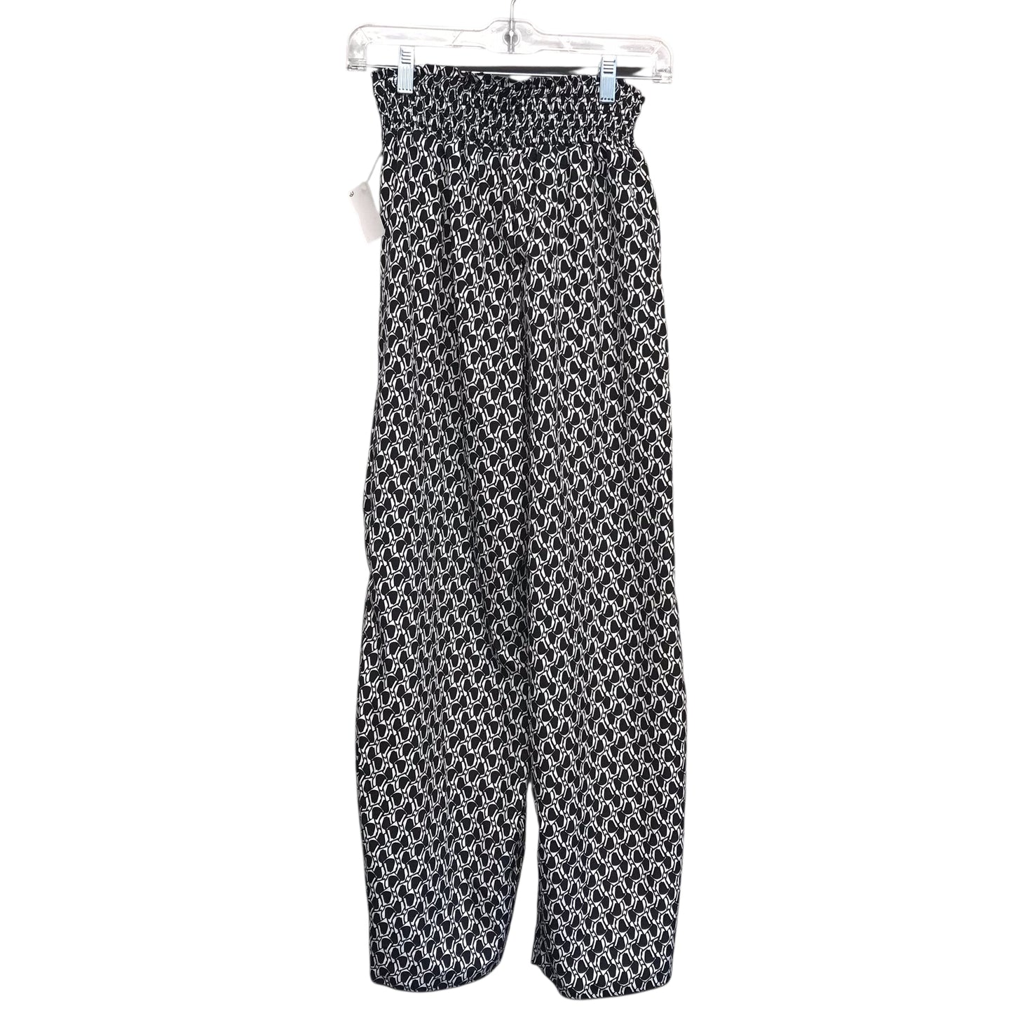 Pants Lounge In Black & White, Size:4