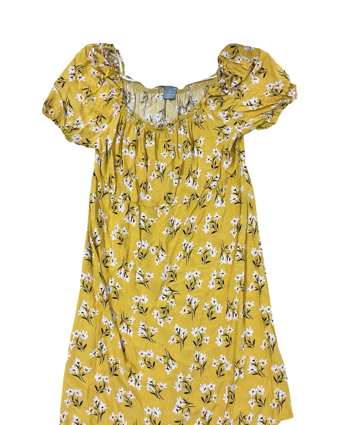 Dress Casual Midi By Clothes Mentor In Yellow, Size:2X