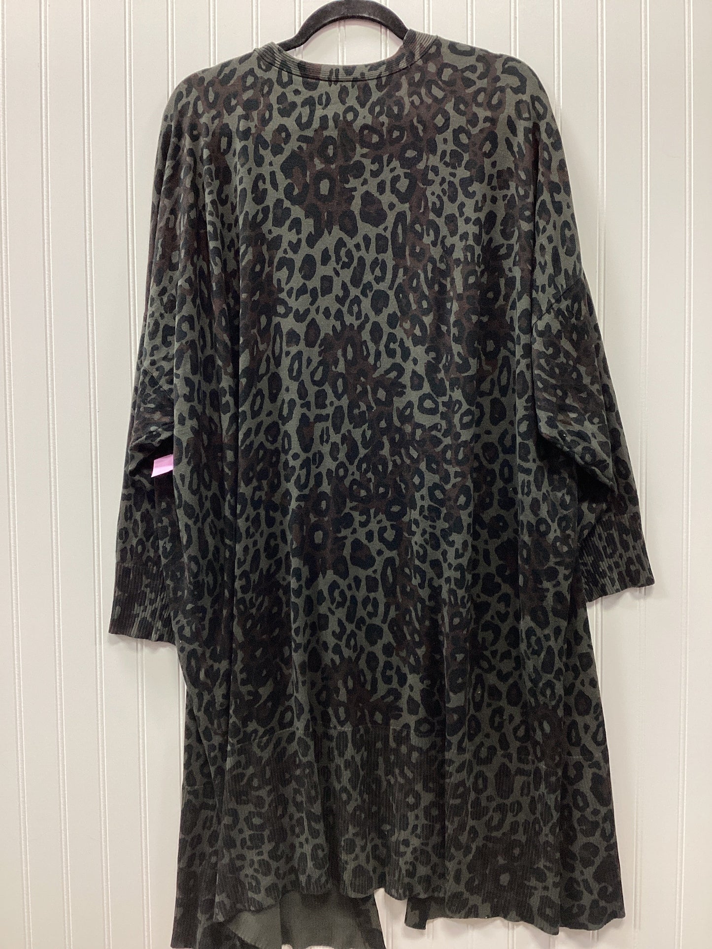 Cardigan By Terra & Sky In Green, Size:4X