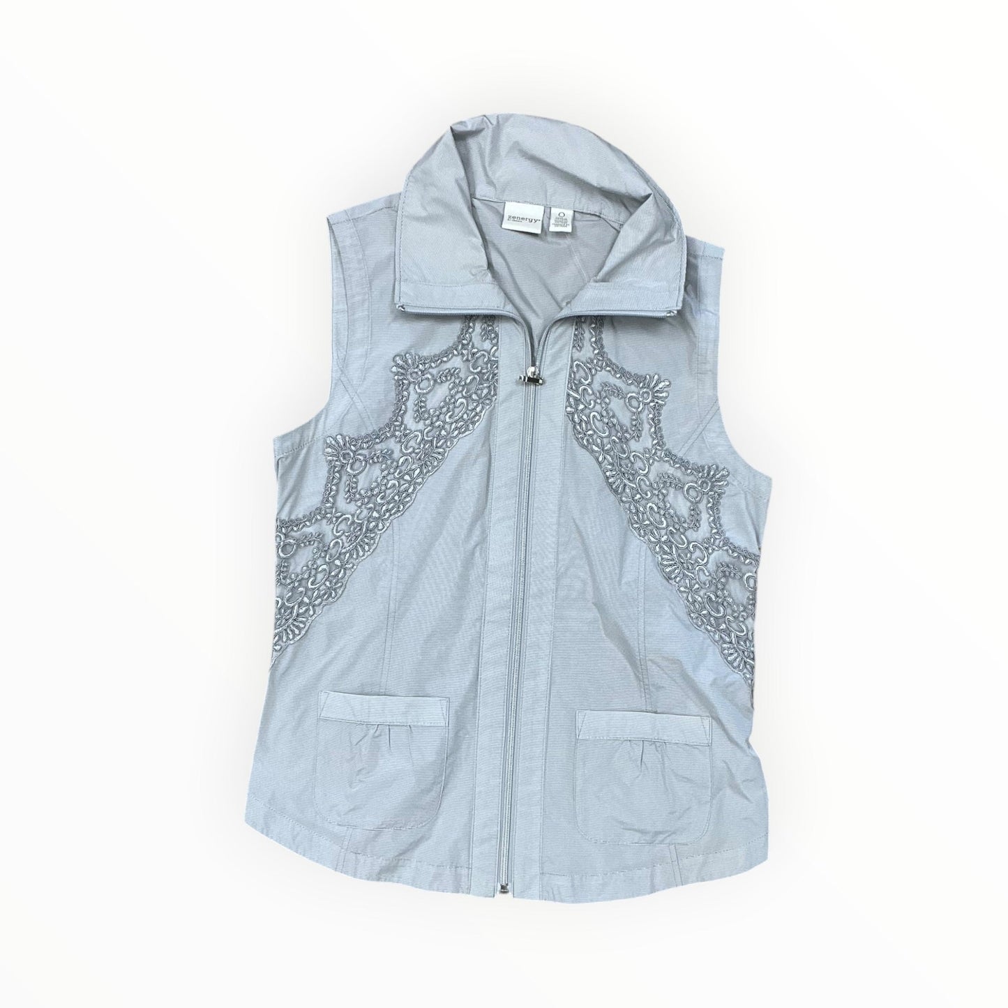 Vest Other By Chicos In Grey, Size:S