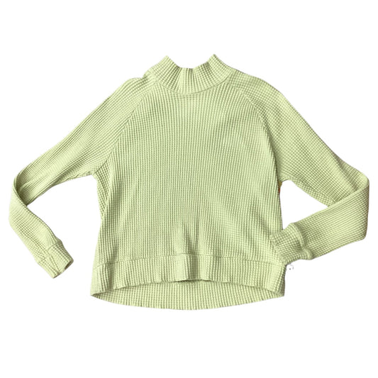 Athletic Top Ls Crewneck By The North Face In Yellow, Size:M