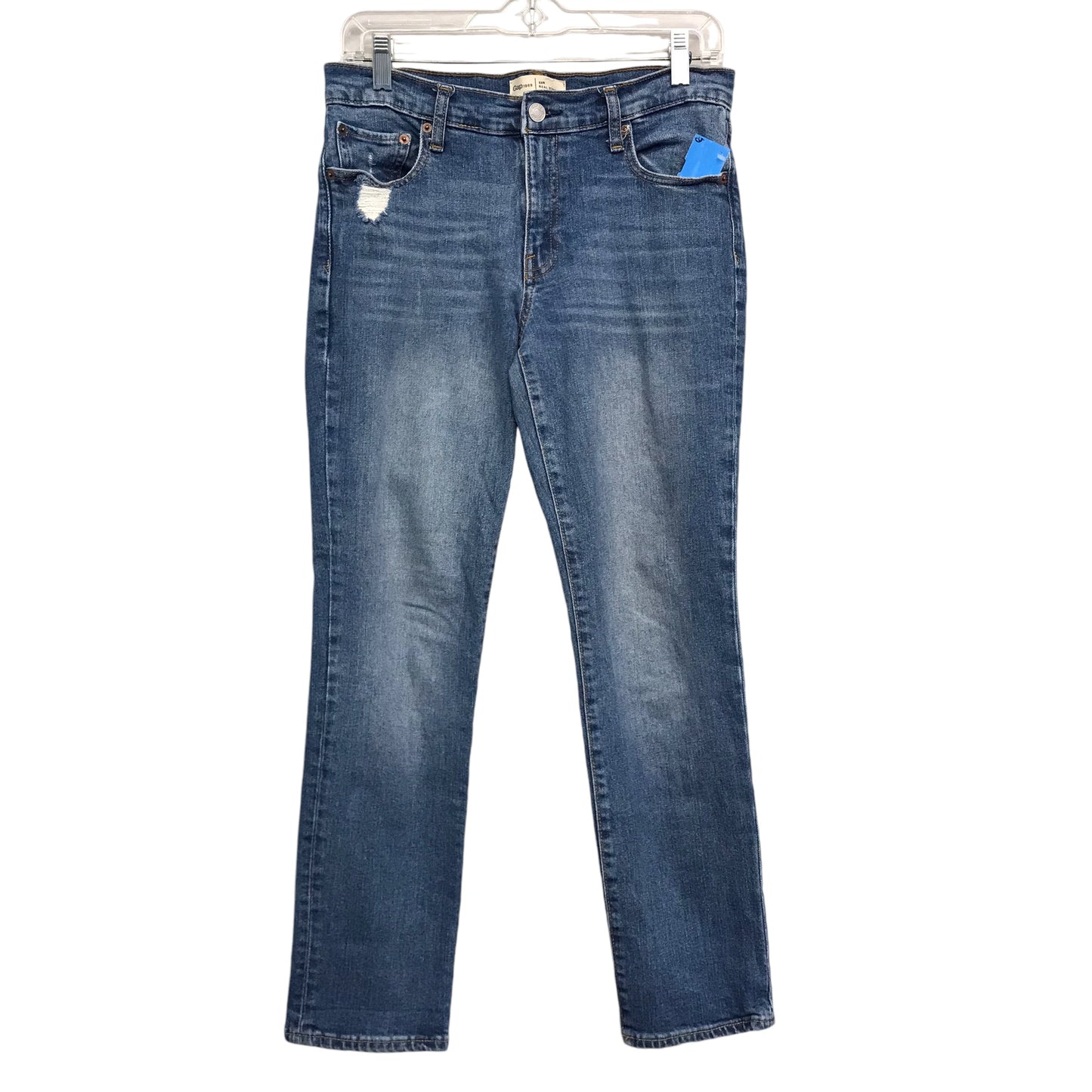 Jeans Skinny By Gap In Blue Denim, Size:6