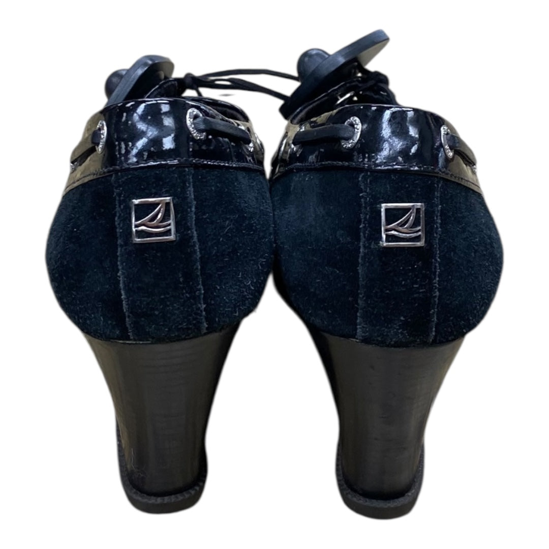 Shoes Heels Wedge By Sperry In Black, Size:7