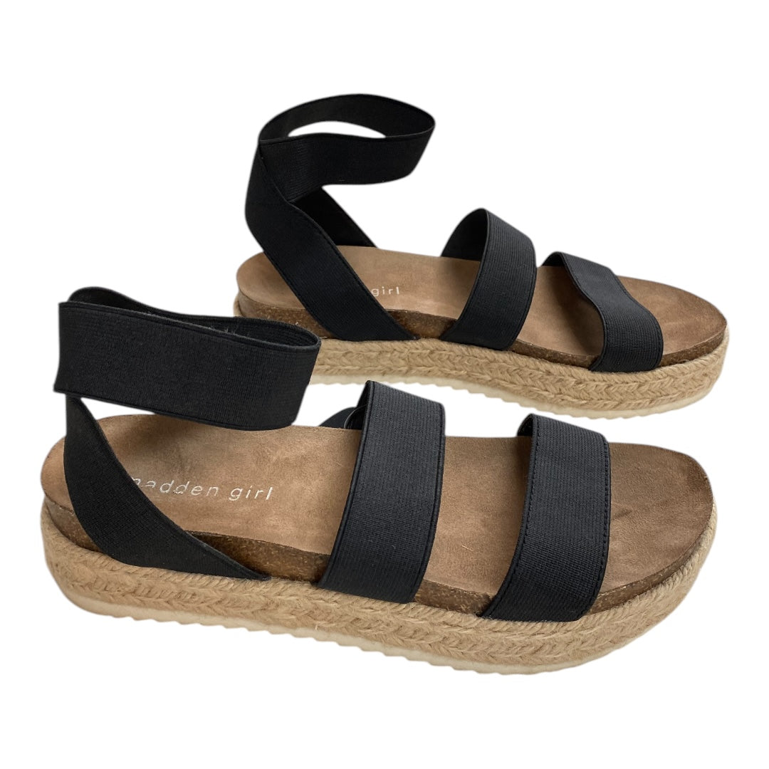 Sandals Heels Block By Madden Girl In Black, Size:7