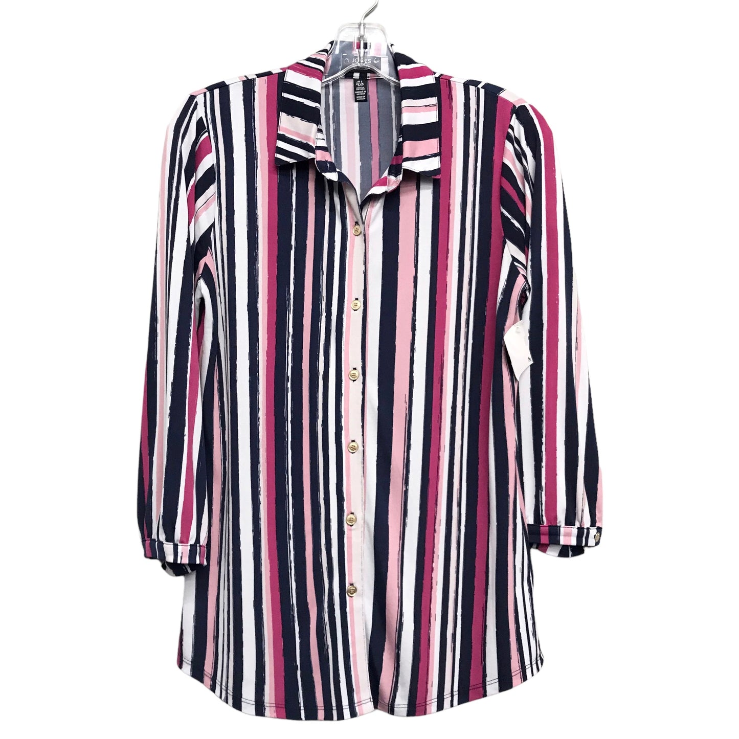 Top Ls By Jones New York In Striped Pattern, Size:S