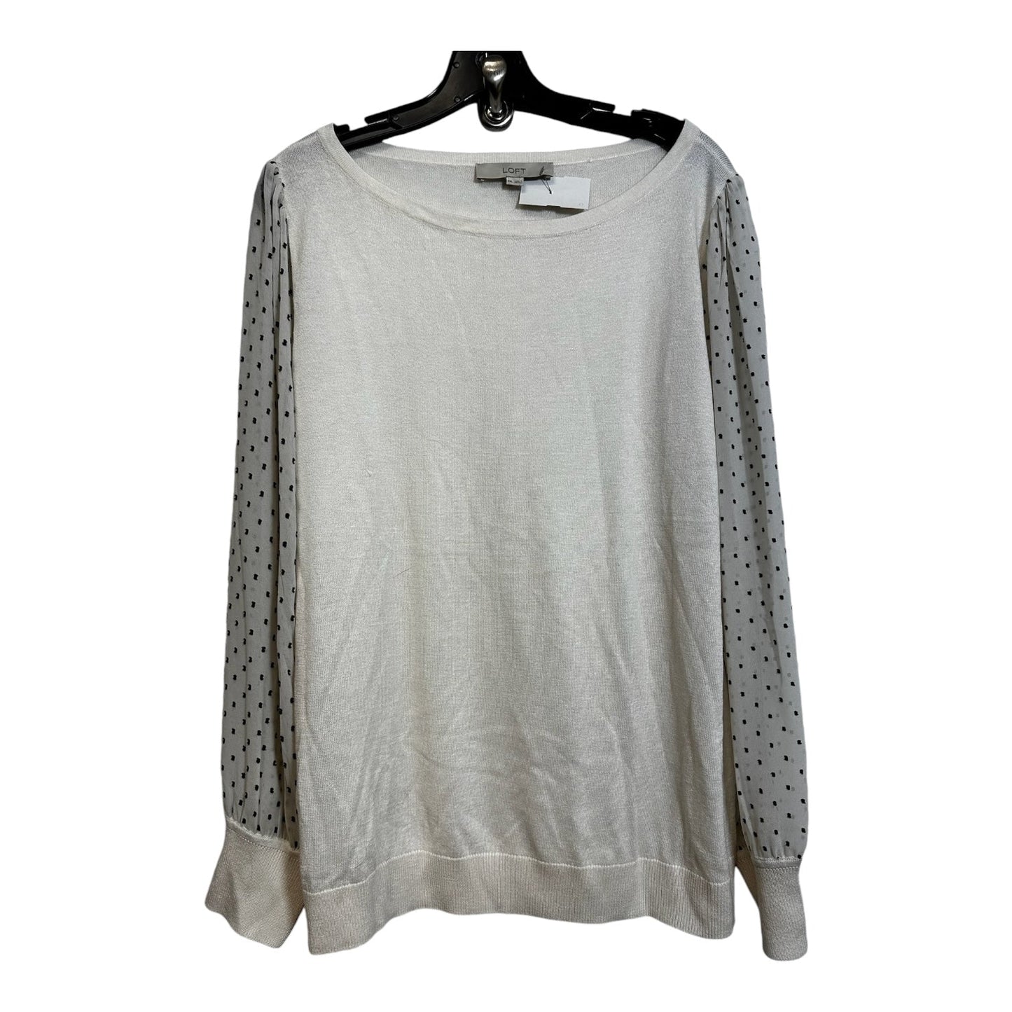 Sweater By Loft In White, Size: Xxl