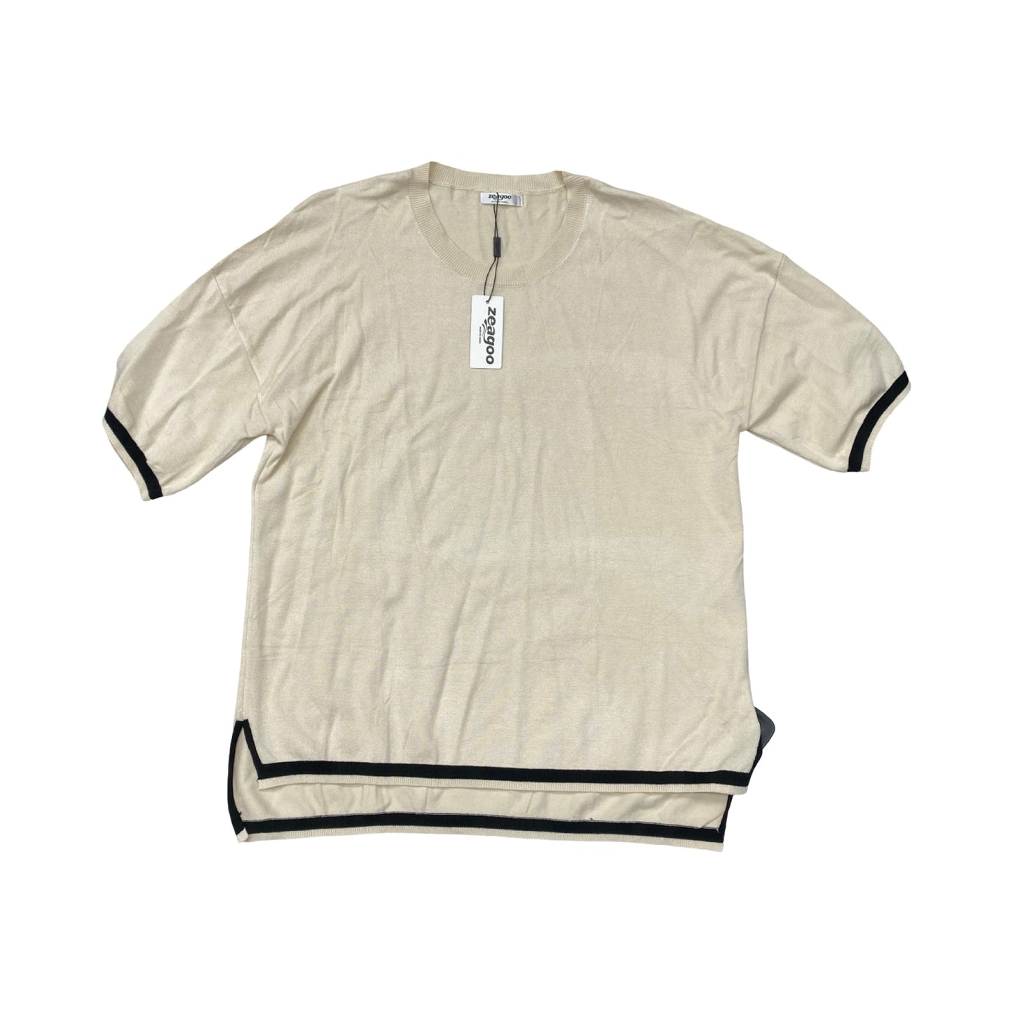 Sweater Ss By Zeagoo In Beige, Size:L