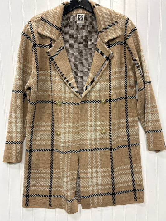 Sweater Cardigan By Anne Klein In Tan, Size:S