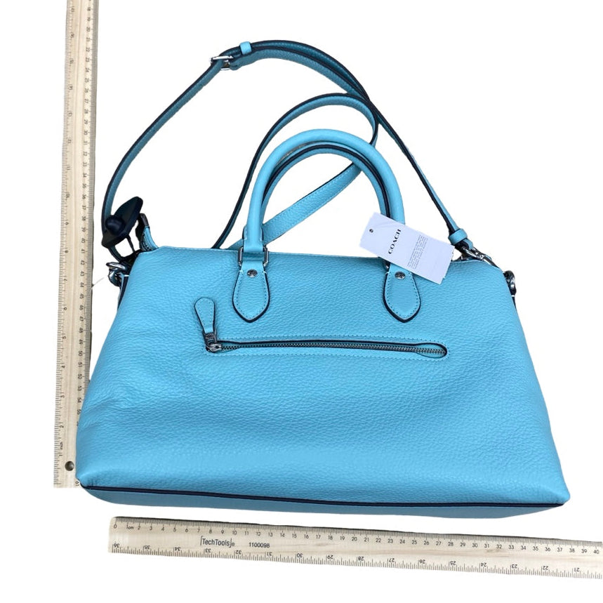 Handbag Designer By Coach In Teal, Size:Medium