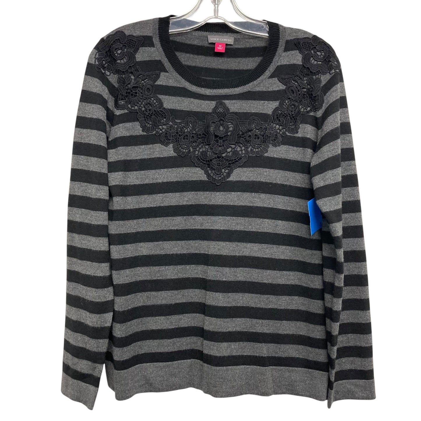 Sweater By Vince Camuto In Striped Pattern, Size:M