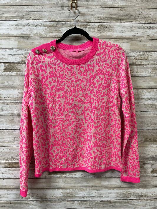 Sweater Designer By Lilly Pulitzer In Pink & Tan, Size:M