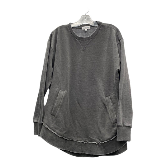 Sweatshirt Crewneck By Grace & Lace In Grey, Size:L