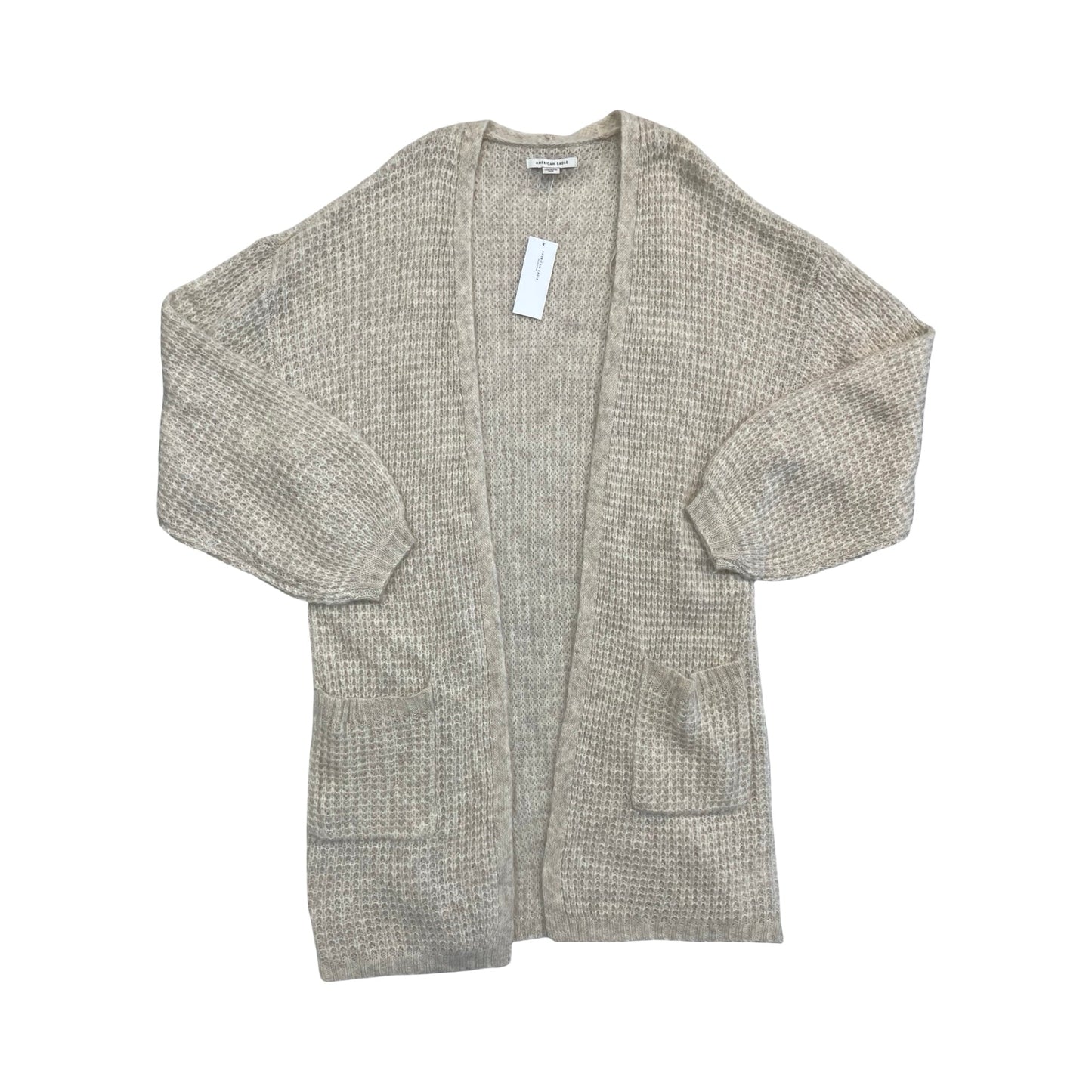 Sweater Cardigan By American Eagle In Cream, Size:S