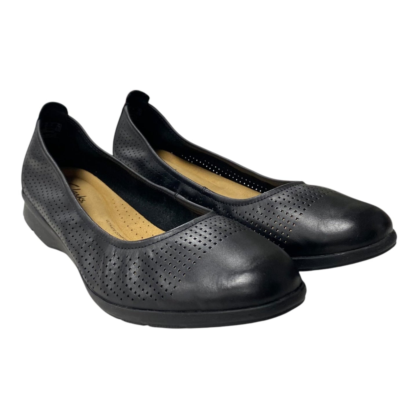 SHOES FLATS by CLARKS In BLACK, Size: 9.5