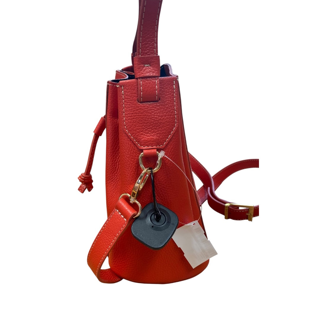 Handbag Leather By Cmb In Orange, Size:Medium