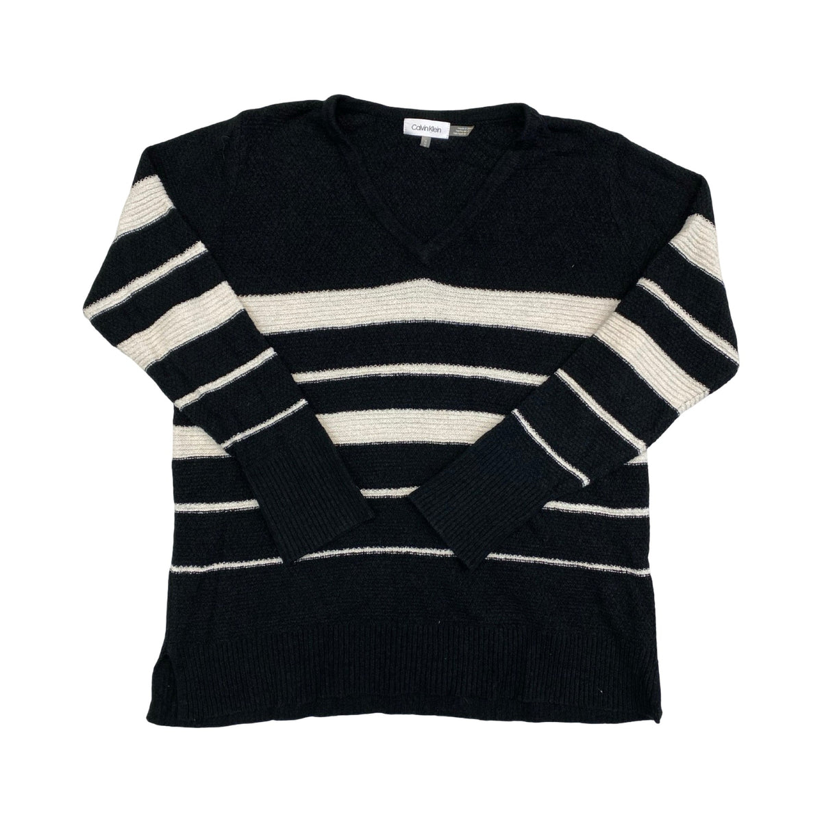 Sweater By Calvin Klein In Black, Size:M
