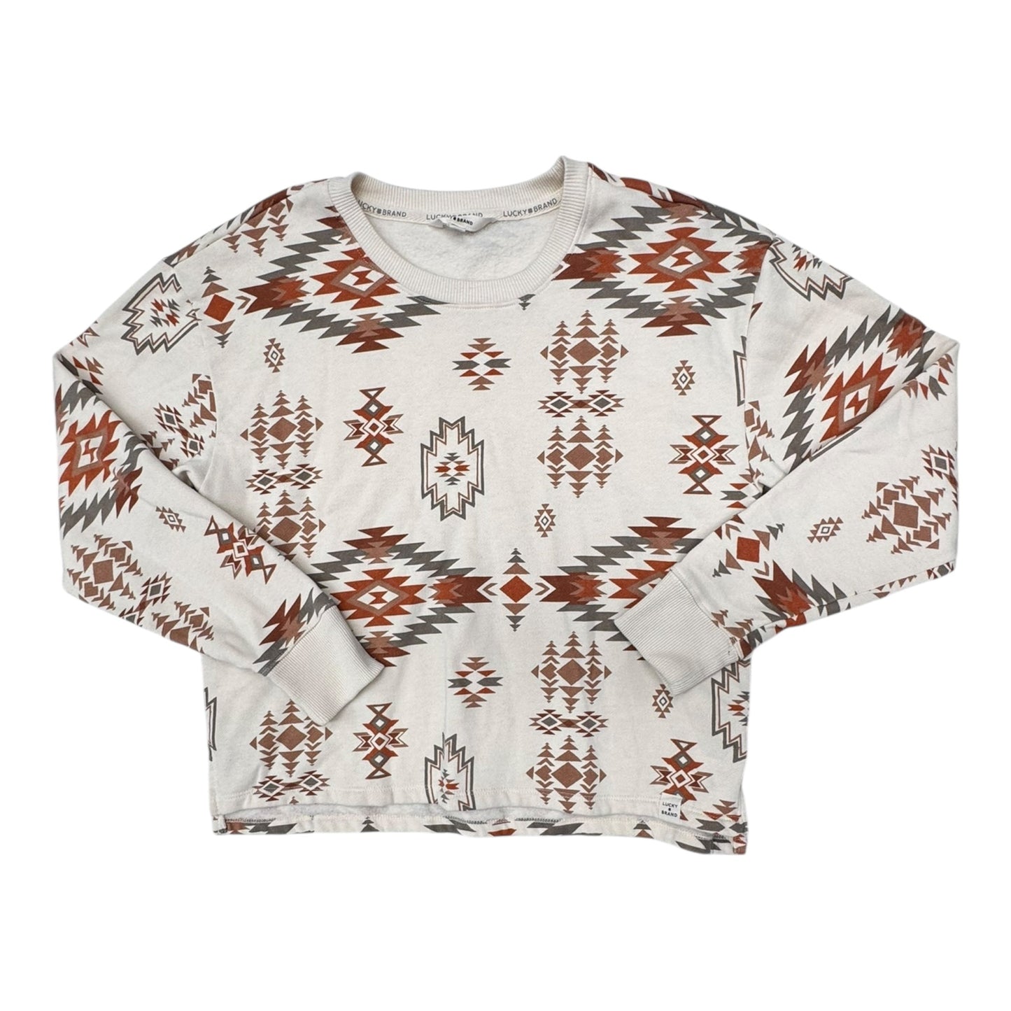 Top Ls By Lucky Brand In Brown & Cream, Size:M