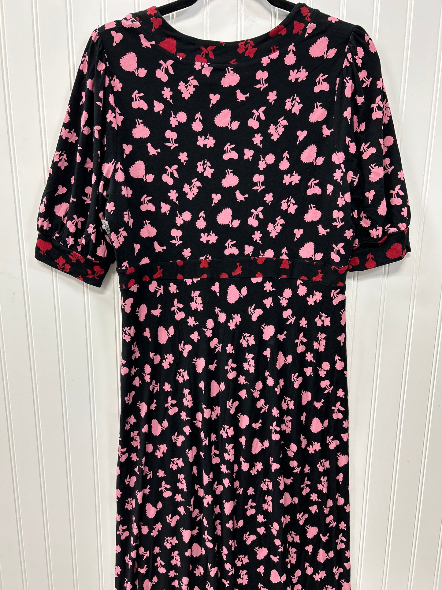 Dress Casual Maxi By Boden In Black & Pink, Size:M