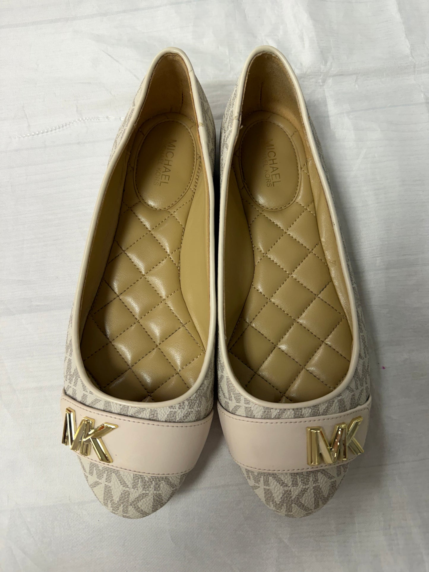 Shoes Designer By Michael Kors In Cream, Size:6.5