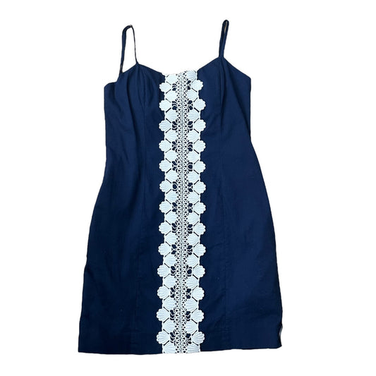 Dress Designer By Lilly Pulitzer In Blue & White, Size:4