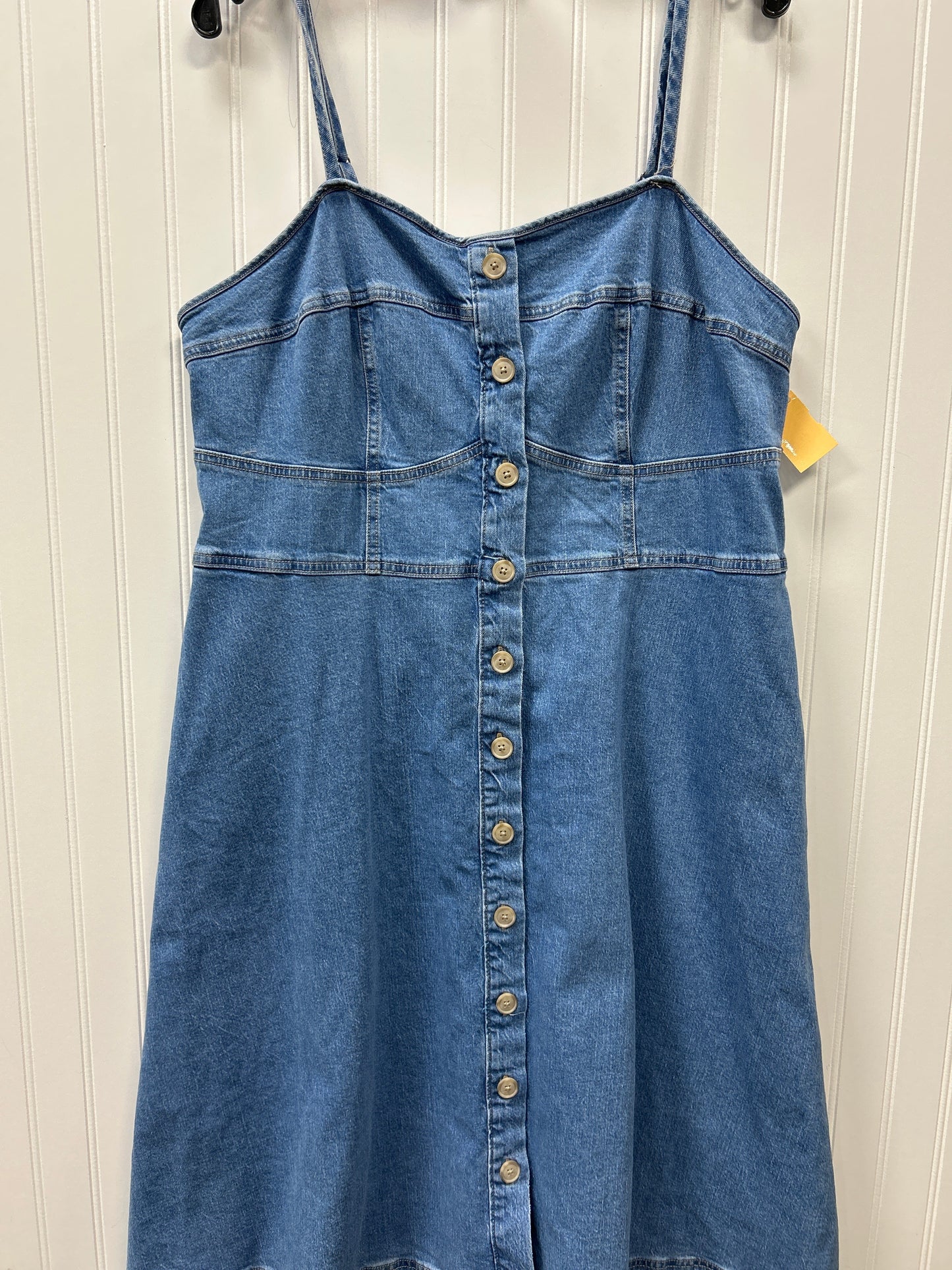 Dress Casual Maxi By Universal Thread In Blue Denim, Size:1X