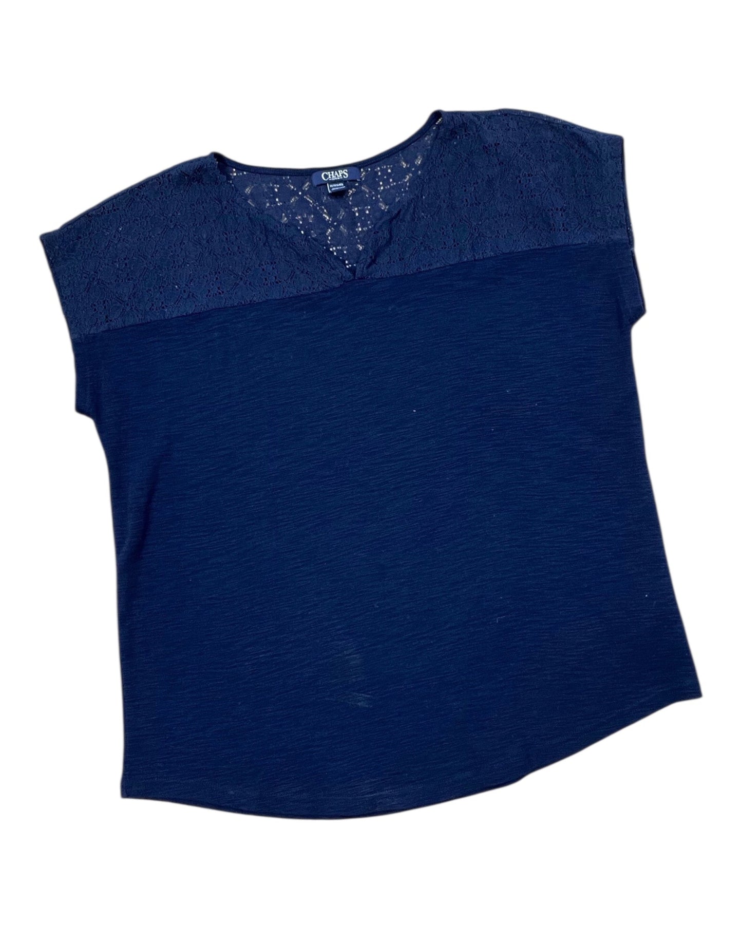 Top Ss By Chaps In Blue, Size:1X