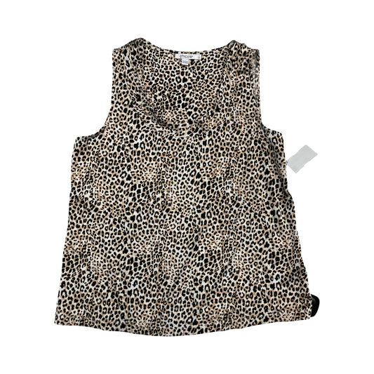 Top Sleeveless By Chicos In Tan, Size:M