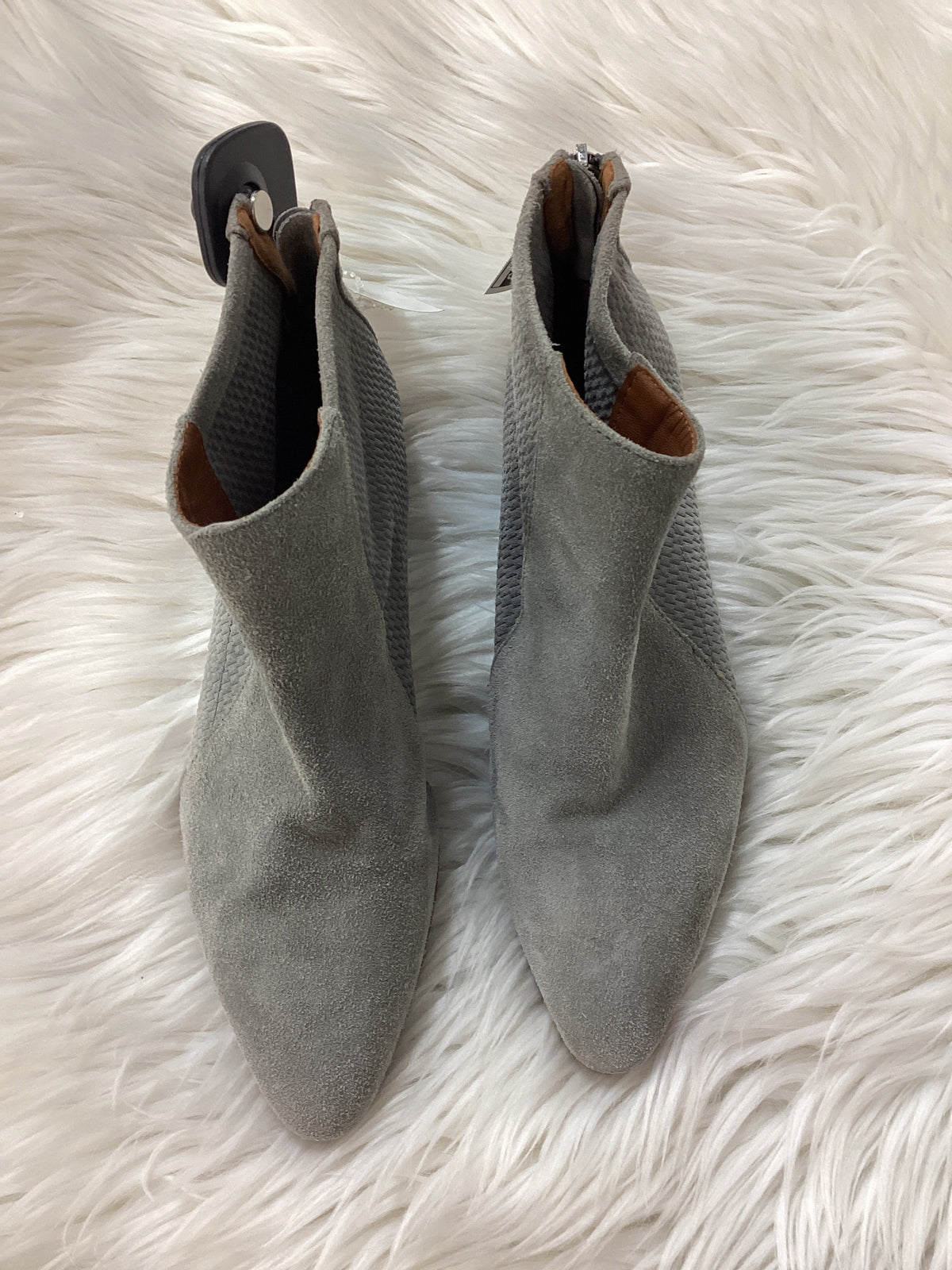 Boots Ankle Flats By Aquatalia In Grey, Size:6.5