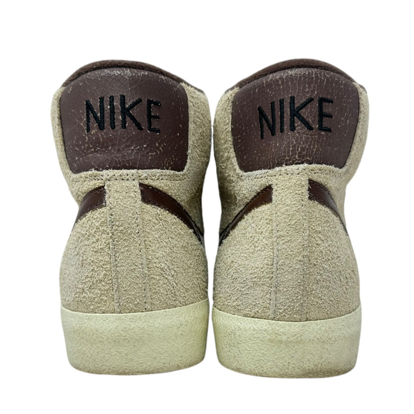 Mid '77 Premium Blazer High Top Sneakers By Nike In Rattan/Light Chocolate Suede, Size: 11